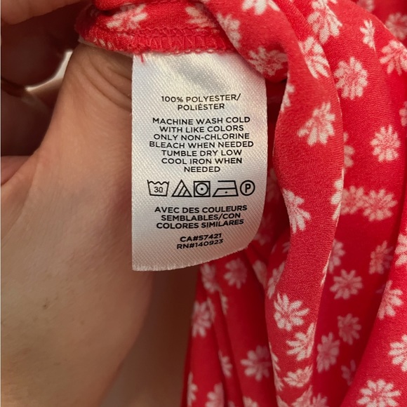 Loft Midi Skirt, Red floral, Size M - Picture 4 of 4